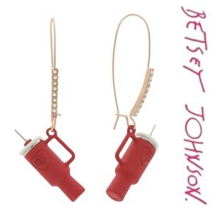 Betsey Johnson Tumbler Statement Earrings